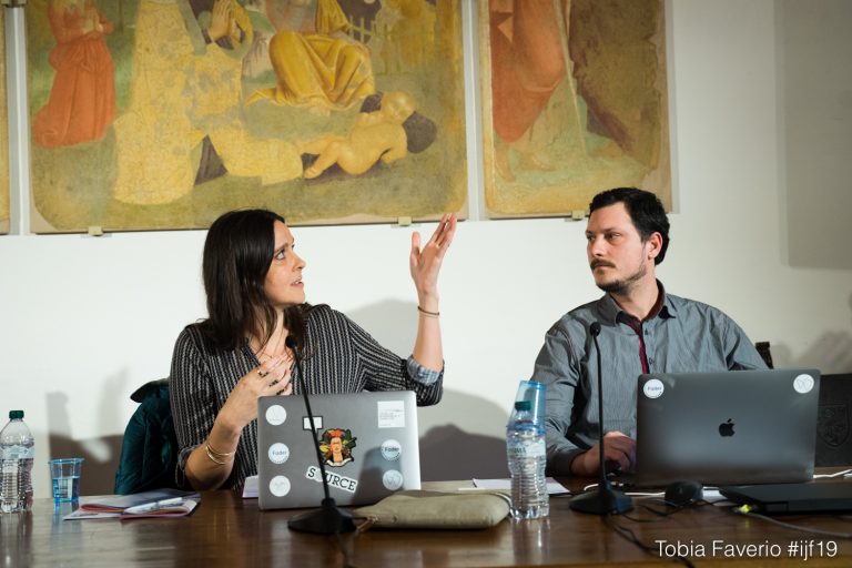 Team Vragments auf International Journalism Festival